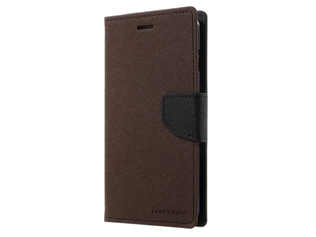 Чехол Mercury Goospery Fancy Diary Case для Huawei P20 lite (коричневый, винилискожа)