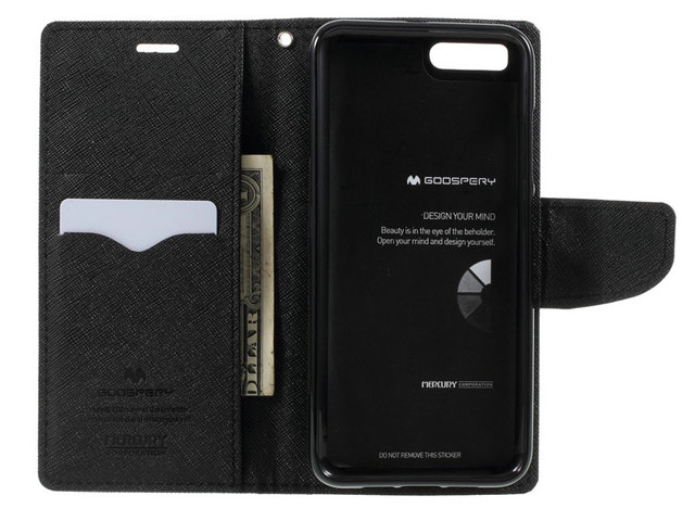 Чехол Mercury Goospery Fancy Diary Case для Xiaomi Mi 6 (черный, винилискожа)