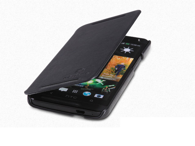 Чехол Nillkin Side leather case для HTC One 801e (HTC M7) (черный, кожанный)