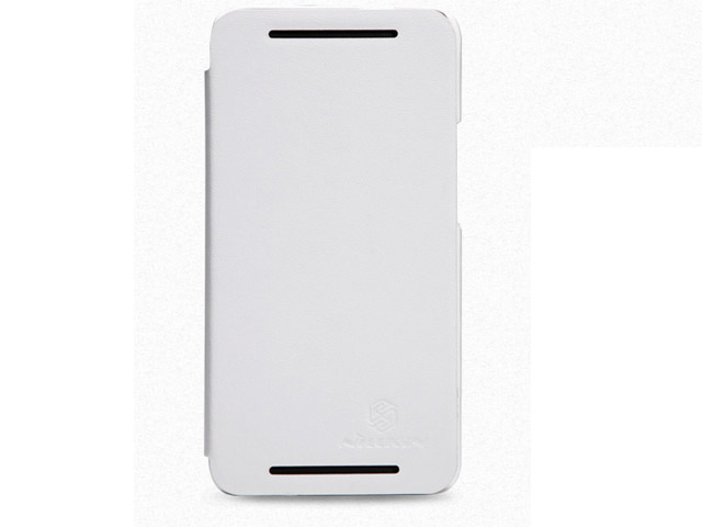 Чехол Nillkin Side leather case для HTC One 801e (HTC M7) (белый, кожанный)