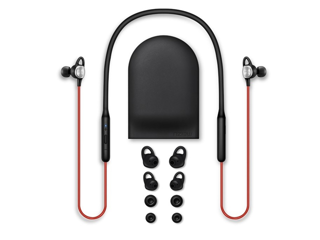 Беспроводные наушники Meizu Sports Earphones EP52 (черные/красные, пульт/микрофон)