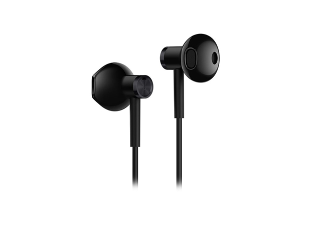 Наушники Xiaomi Mi Dual Driver Earphones универсальные (черные, пульт/микрофон, 20-40000 Гц)