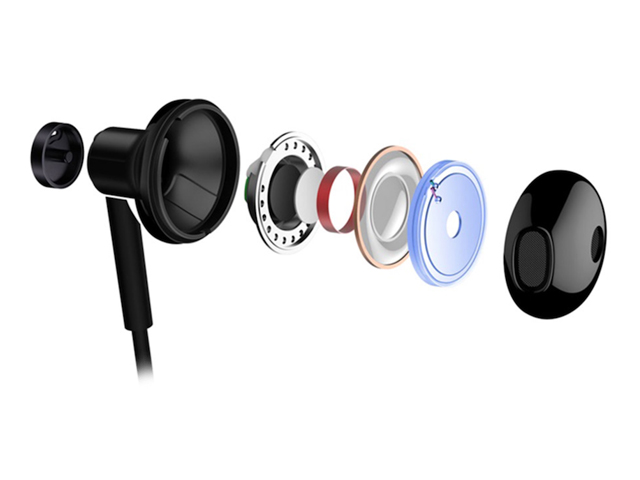 Наушники Xiaomi Mi Dual Driver Earphones универсальные (черные, пульт/микрофон, 20-40000 Гц)