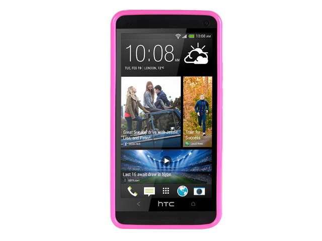 Чехол Kuboq Advanced TPU Case для HTC One 801e (HTC M7) (розовый, гелевый)