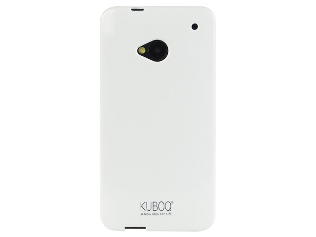 Чехол Kuboq Advanced TPU Case для HTC One 801e (HTC M7) (белый, гелевый)