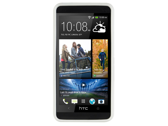 Чехол Kuboq Advanced TPU Case для HTC One 801e (HTC M7) (белый, гелевый)
