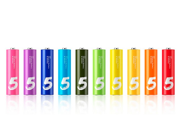 Комплект батареек Xiaomi Rainbow 5 AA (AA, 10 шт., Alkaline)