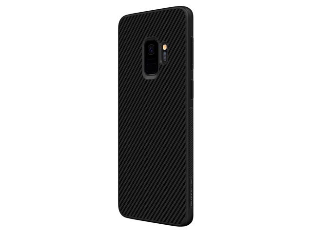 Чехол Nillkin Synthetic fiber для Samsung Galaxy S9 (черный, карбон)