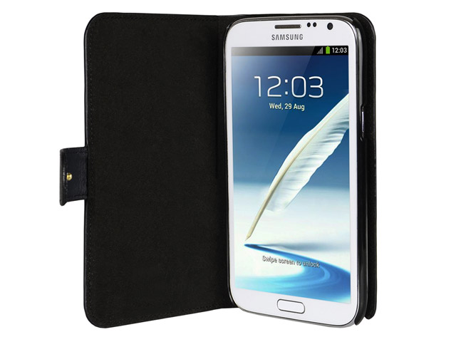 Чехол Kuboq KuStand Case для Samsung Galaxy Note 2 N7100 (черный, кожанный)