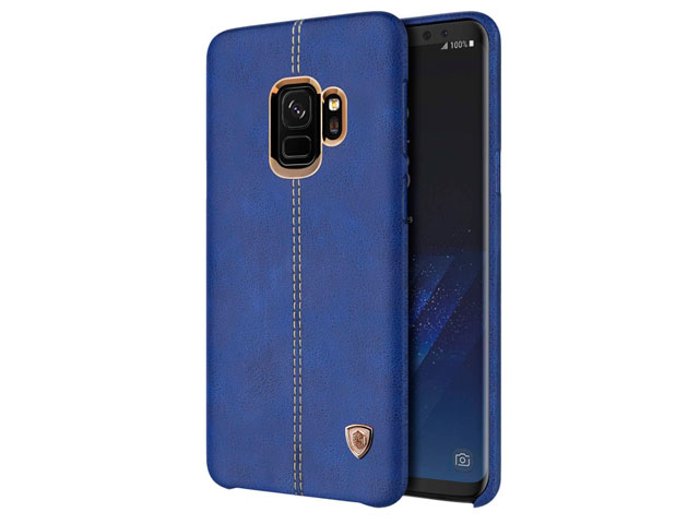 Чехол Nillkin Englon Leather Cover для Samsung Galaxy S9 (синий, кожаный)