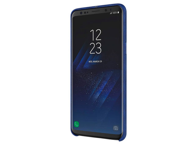 Чехол Nillkin Englon Leather Cover для Samsung Galaxy S9 plus (синий, кожаный)