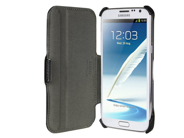 Чехол Kuboq J/Book Case для Samsung Galaxy Note 2 N7100 (черный, кожанный)