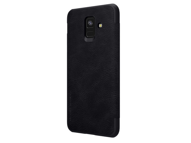 Чехол Nillkin Qin leather case для Samsung Galaxy A6 2018 (черный, кожаный)