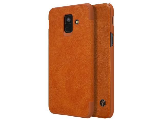 Чехол Nillkin Qin leather case для Samsung Galaxy A6 2018 (коричневый, кожаный)