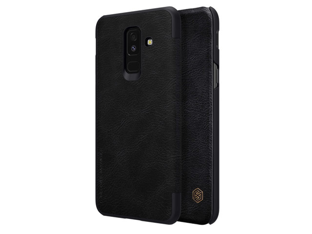 Чехол Nillkin Qin leather case для Samsung Galaxy A6 plus 2018 (черный, кожаный)