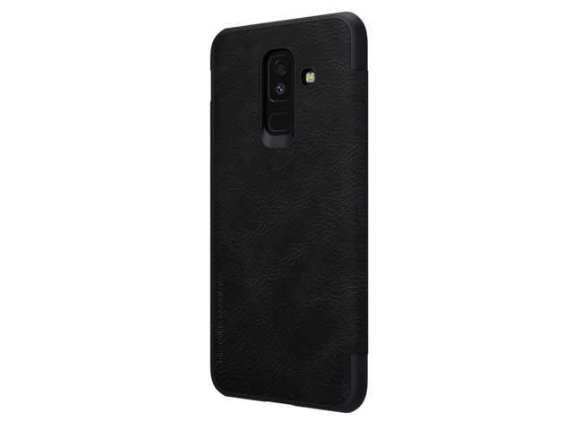 Чехол Nillkin Qin leather case для Samsung Galaxy A6 plus 2018 (черный, кожаный)