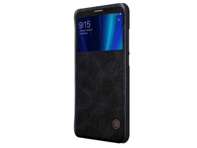 Чехол Nillkin Qin leather case для Xiaomi Mi A2 (черный, кожаный)