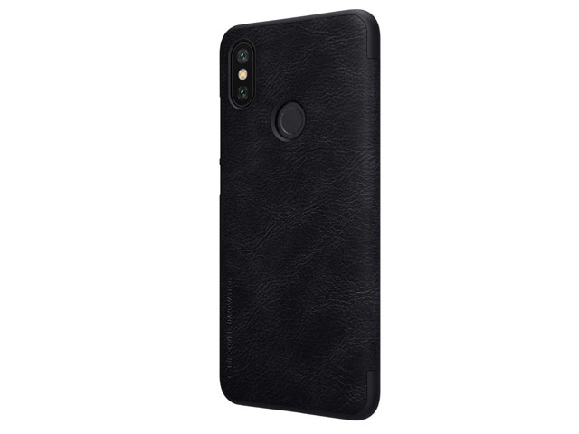 Чехол Nillkin Qin leather case для Xiaomi Mi A2 (черный, кожаный)
