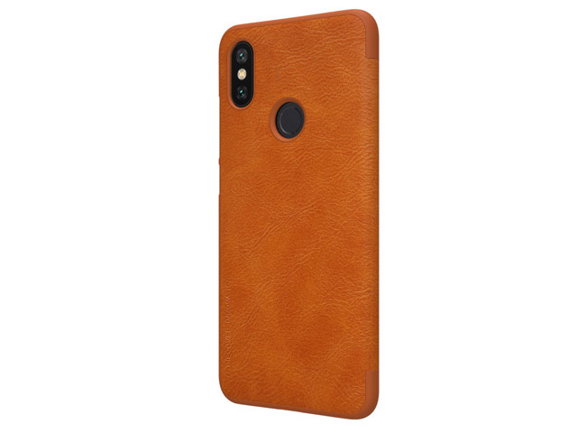 Чехол Nillkin Qin leather case для Xiaomi Mi A2 (коричневый, кожаный)