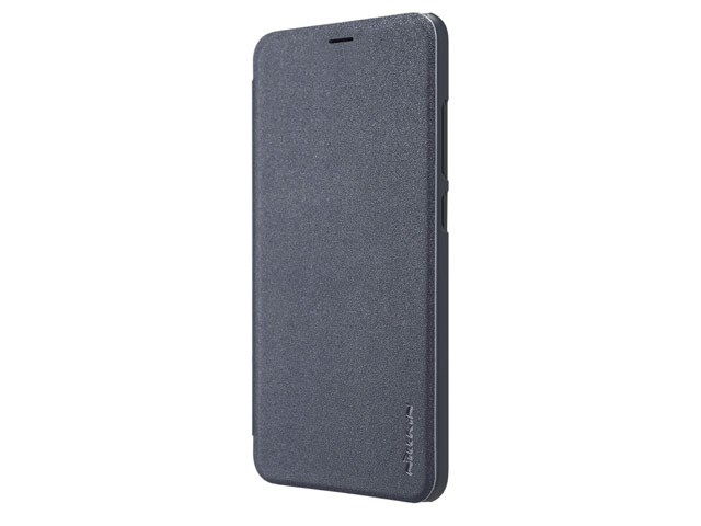 Чехол Nillkin Sparkle Leather Case для Xiaomi Mi 8 (темно-серый, винилискожа)