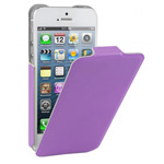 Чехол Kuboq U/Flip Case для Apple iPhone 5 (фиолетовый, кожанный)