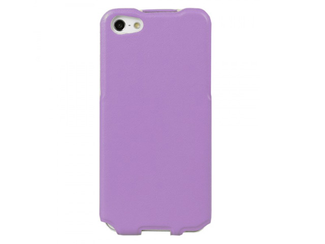 Чехол Kuboq U/Flip Case для Apple iPhone 5 (фиолетовый, кожанный)