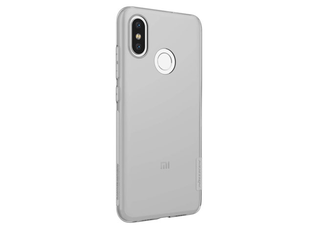 Чехол Nillkin Nature case для Xiaomi Mi 8 (серый, гелевый)