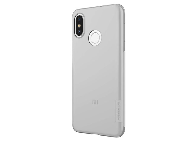 Чехол Nillkin Nature case для Xiaomi Mi 8 (серый, гелевый)