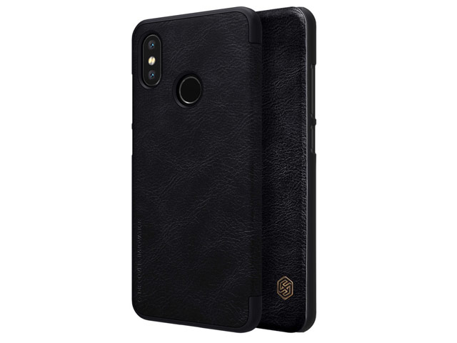 Чехол Nillkin Qin leather case для Xiaomi Mi 8 (черный, кожаный)