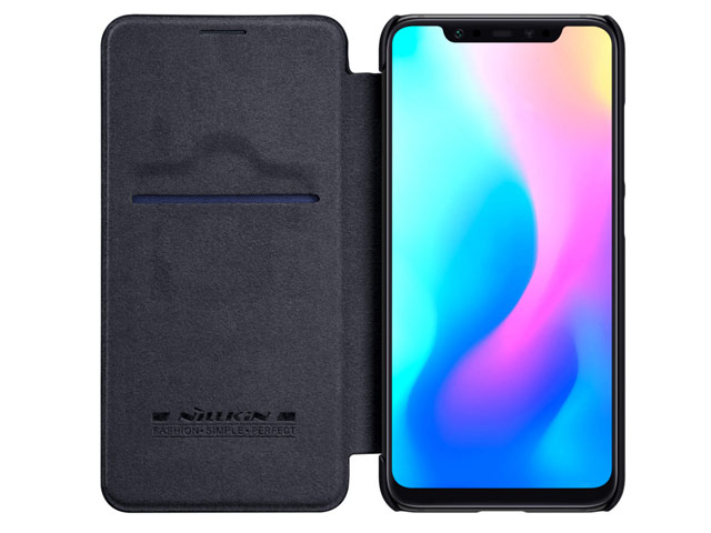 Чехол Nillkin Qin leather case для Xiaomi Mi 8 (черный, кожаный)