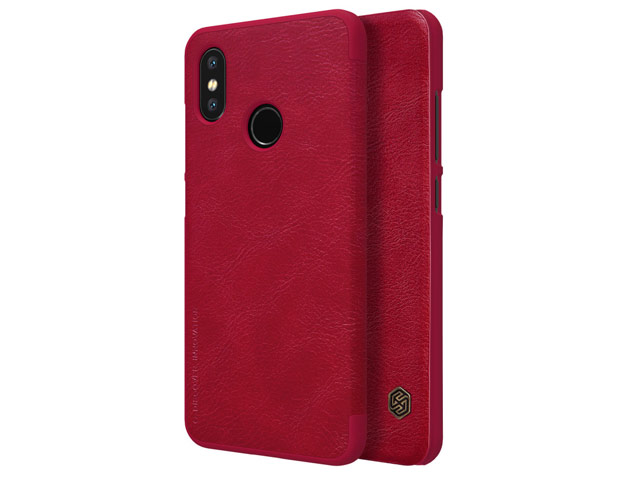Чехол Nillkin Qin leather case для Xiaomi Mi 8 (красный, кожаный)