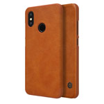 Чехол Nillkin Qin leather case для Xiaomi Mi 8 (коричневый, кожаный)