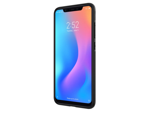 Чехол Nillkin Synthetic fiber для Xiaomi Mi 8 (черный, карбон)