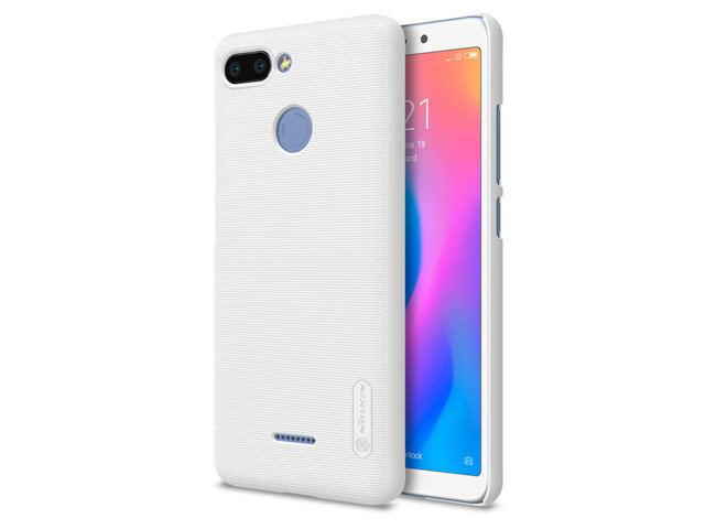 Чехол Nillkin Hard case для Xiaomi Redmi 6 (белый, пластиковый)