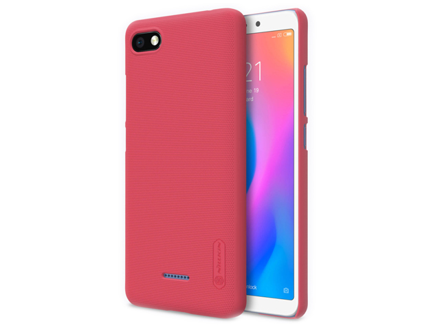 Чехол Nillkin Hard case для Xiaomi Redmi 6A (красный, пластиковый)