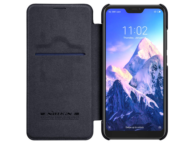 Чехол Nillkin Qin leather case для Xiaomi Redmi 6 pro (черный, кожаный)