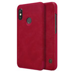 Чехол Nillkin Qin leather case для Xiaomi Redmi 6 pro (красный, кожаный)
