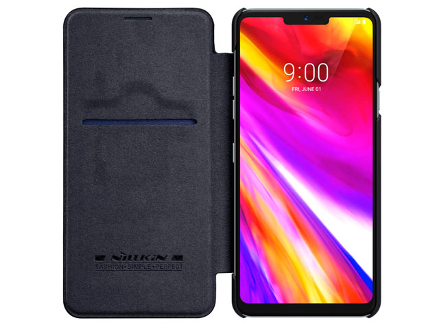 Чехол Nillkin Qin leather case для LG G7 ThinQ (черный, кожаный)