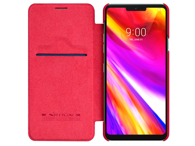 Чехол Nillkin Qin leather case для LG G7 ThinQ (красный, кожаный)