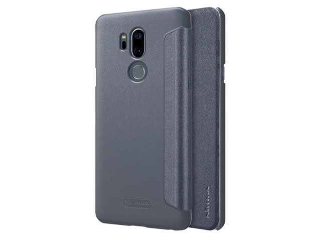 Чехол Nillkin Sparkle Leather Case для LG G7 ThinQ (темно-серый, винилискожа)