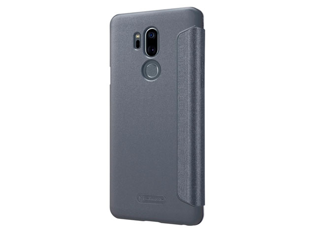Чехол Nillkin Sparkle Leather Case для LG G7 ThinQ (темно-серый, винилискожа)