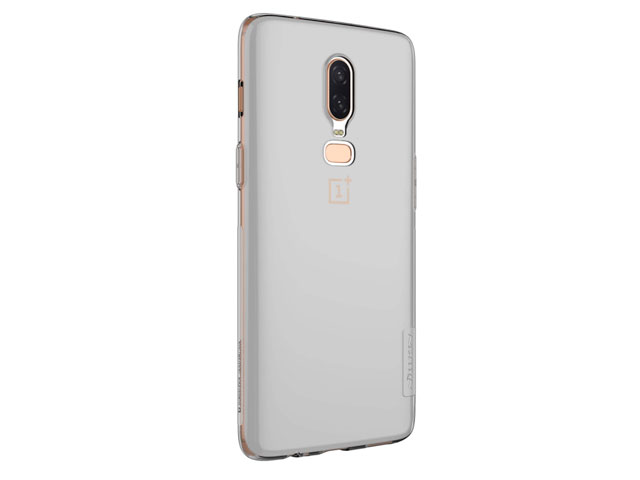 Чехол Nillkin Nature case для OnePlus 6 (серый, гелевый)