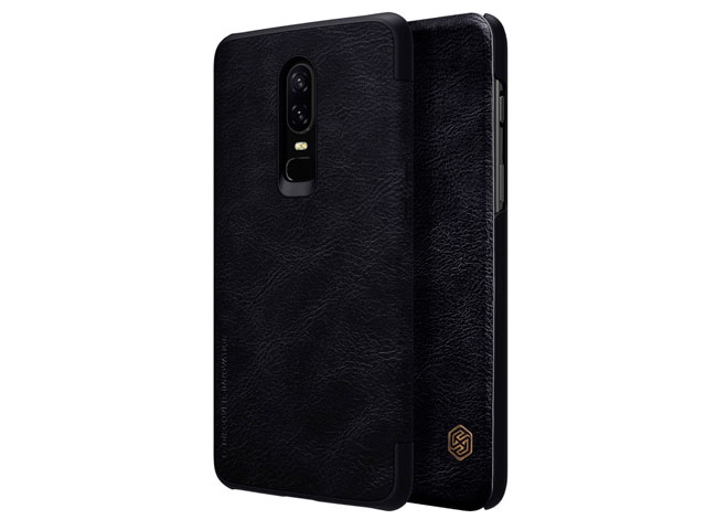 Чехол Nillkin Qin leather case для OnePlus 6 (черный, кожаный)