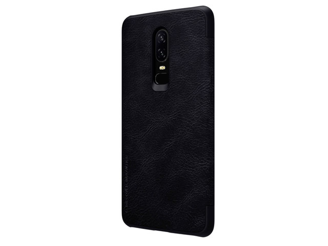 Чехол Nillkin Qin leather case для OnePlus 6 (черный, кожаный)