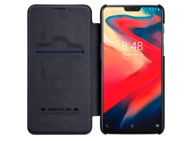 Чехол Nillkin Qin leather case для OnePlus 6 (черный, кожаный)