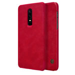 Чехол Nillkin Qin leather case для OnePlus 6 (красный, кожаный)