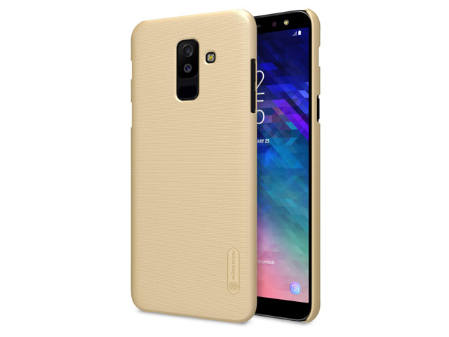 Чехол Nillkin Hard case для Samsung Galaxy A6 plus 2018 (золотистый, пластиковый)