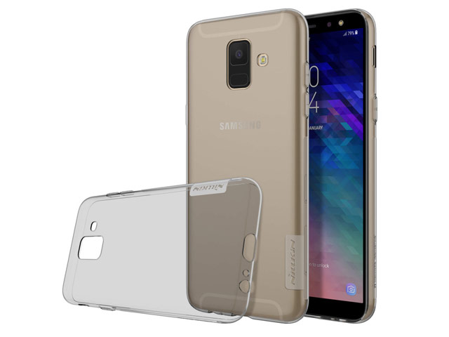 Чехол Nillkin Nature case для Samsung Galaxy A6 2018 (серый, гелевый)