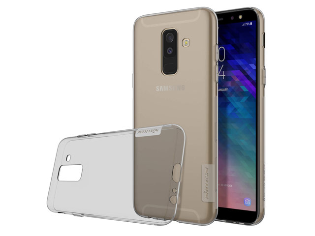 Чехол Nillkin Nature case для Samsung Galaxy A6 plus 2018 (серый, гелевый)