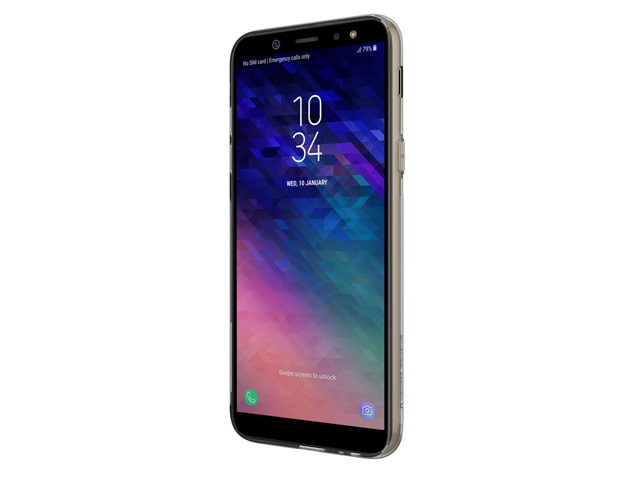 Чехол Nillkin Nature case для Samsung Galaxy A6 plus 2018 (серый, гелевый)